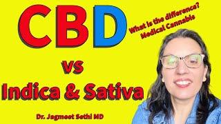 CBD vs Indica & Sativa in Cannabis. What is the difference? Doctor Explains About Medical Cannabis.