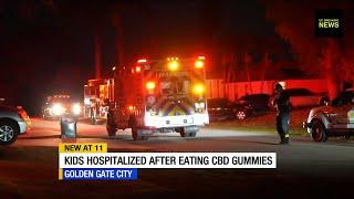 Four kids, one adult rushed to hospital after eating CBD gummies in Golden Gate City