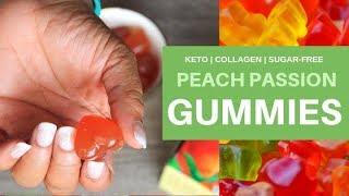 KETO GUMMIES | PEACH PASSION | #COLLAGEN | #KETO | #SUGARFREE | #GLUTENFREE | #gummycandies [veo3d7wt0]