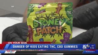 Danger of kids eating THC, CBD gummies