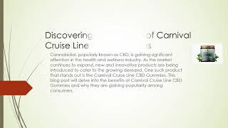 Carnival Cruise Line CBD Gummies