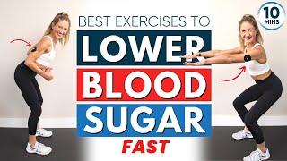 Best exercises to lower blood sugar fast (ALL STANDING 10 Minutes) [b2f1bbf75]