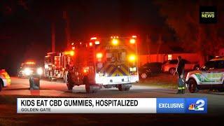 Four kids, one adult rushed to hospital after eating CBD gummies in Golden Gate City