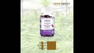 Cibadol ZERO – Broad-Spectrum CBD Triple Berry Gummies (900mg) | CBD Gummies